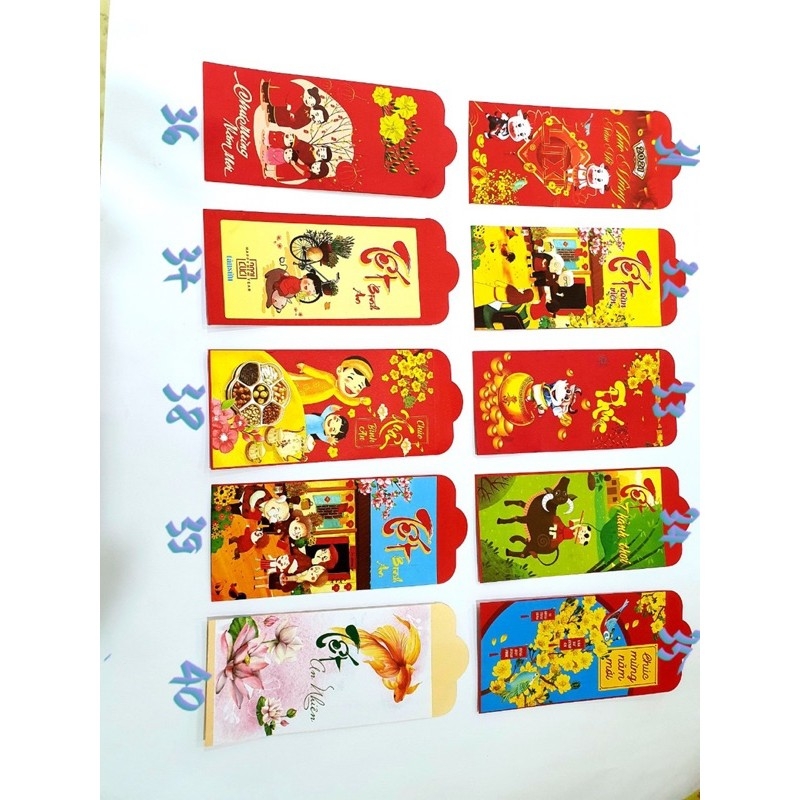 Combo 5 bao lì xì Tết 2021 cực đẹp