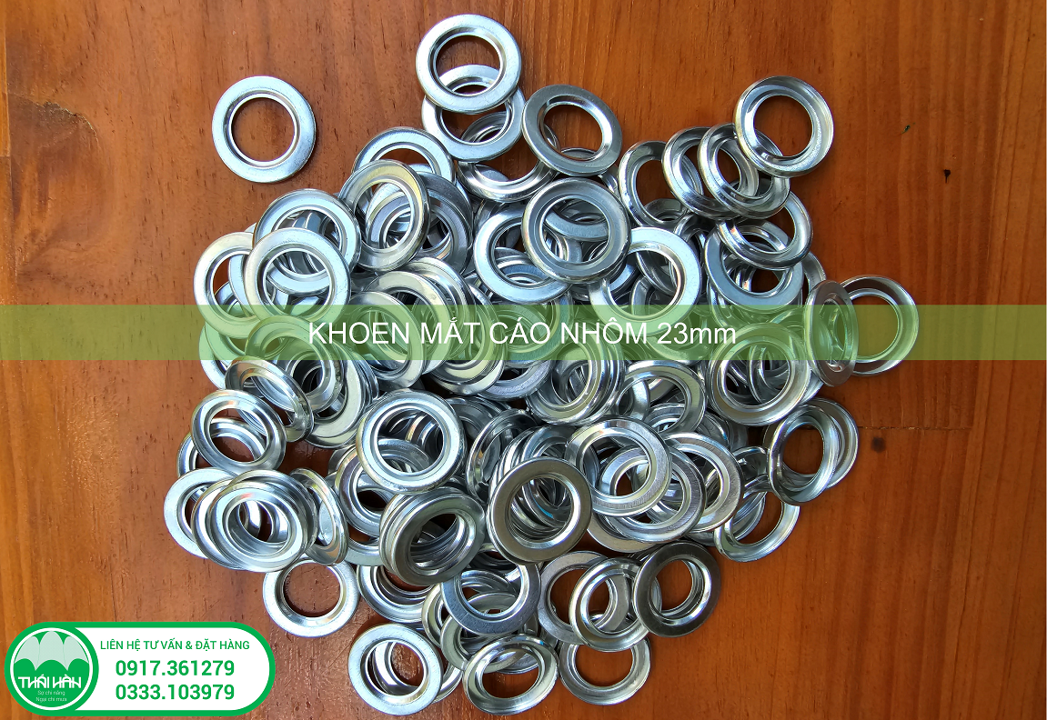 25 cặp Khoen mắt cáo nhôm 23mm