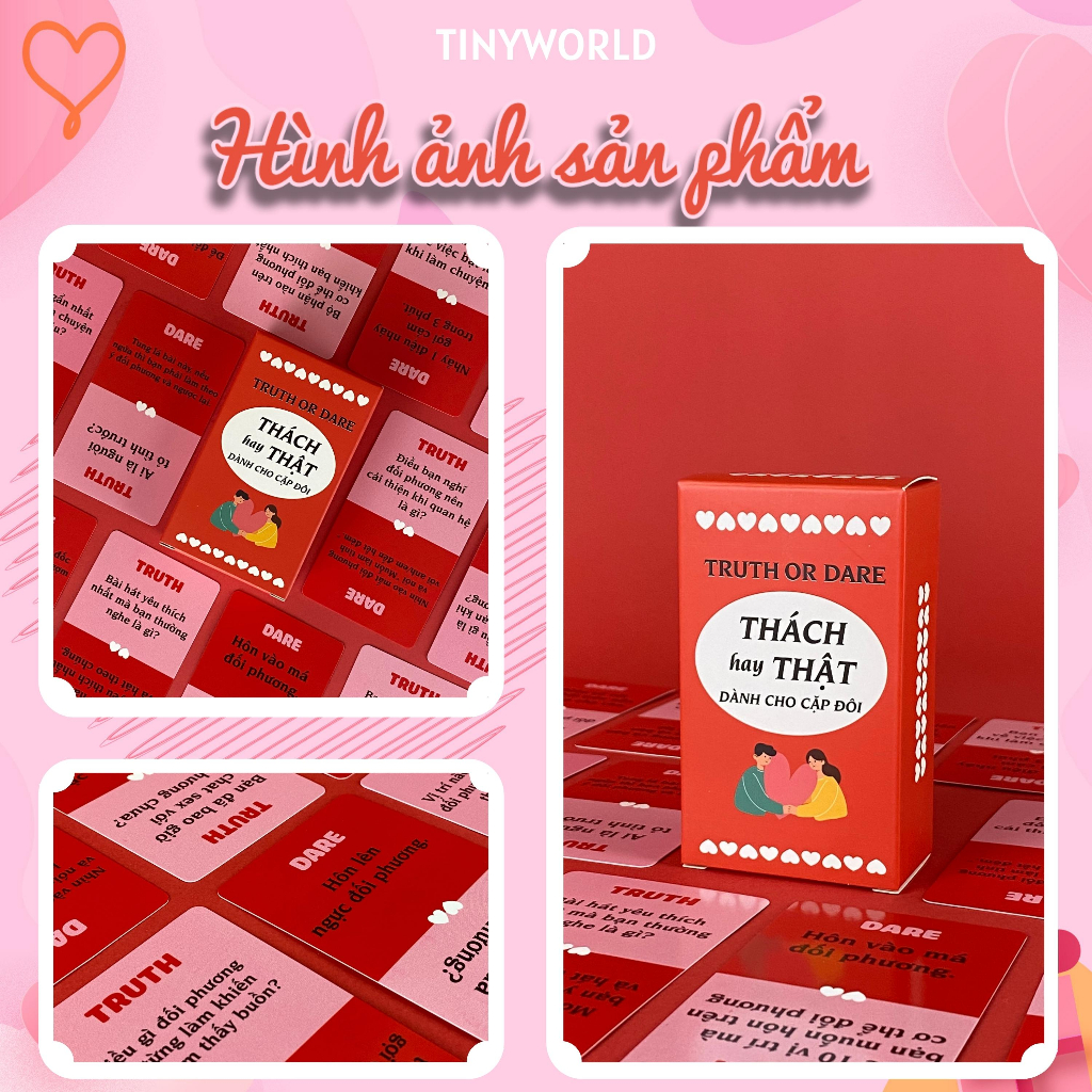 Bộ bài Truth or Dare Thách Hay Thật dành cho cặp đôi