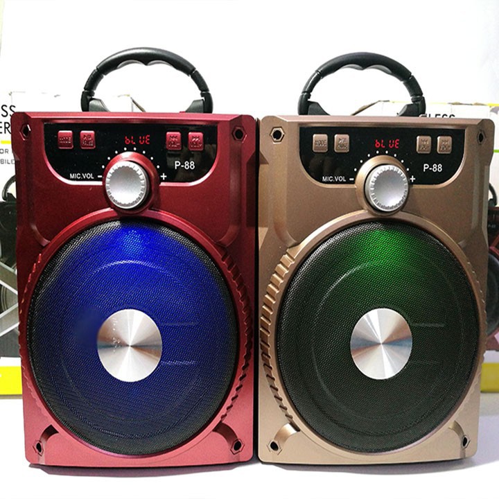 LOA BLUETOOTH P88 P89 KARAOKE MINI tặng mic hát KARAOKE