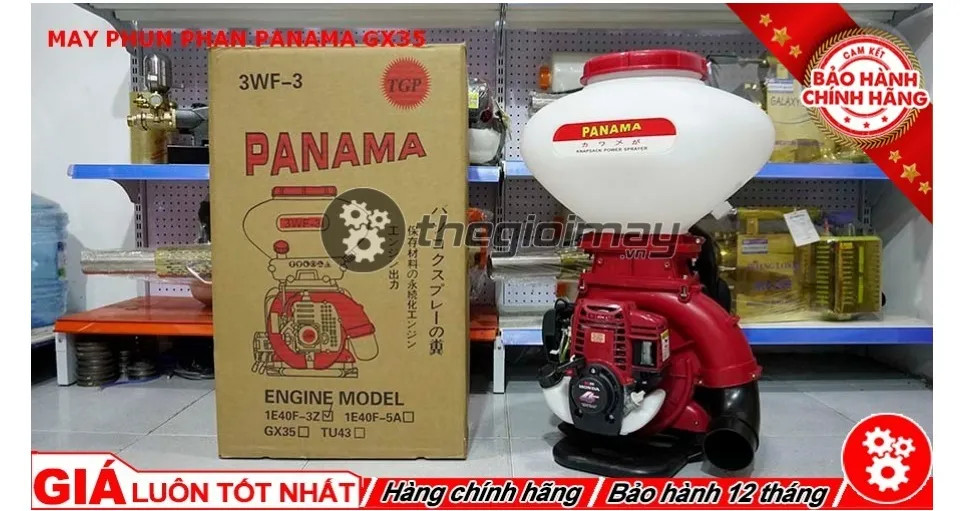 Bình phun phân phun hạt phun vôi Panama động cơ 4 thì gx 35