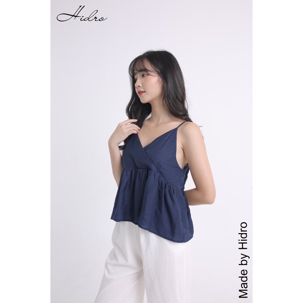 HIDRO Set áo hai dây mix quần đũi suông
