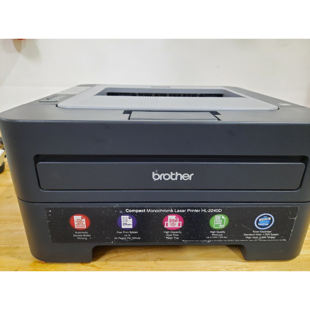 Máy in Brother HL-2240D cũ chức năng in 2 mặt tự động, Tốc độ in: 24 ...