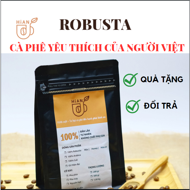 Cà phê 100% Robusta Hữu cơ,Cà phê rang xay, cà phê mộc, cà phê nguyên hạt, cà phê sạch