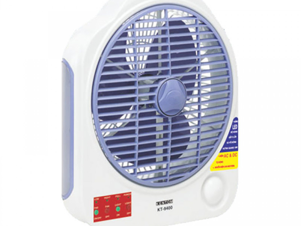 Quạt sạc có đèn sạc Kentom KT9400