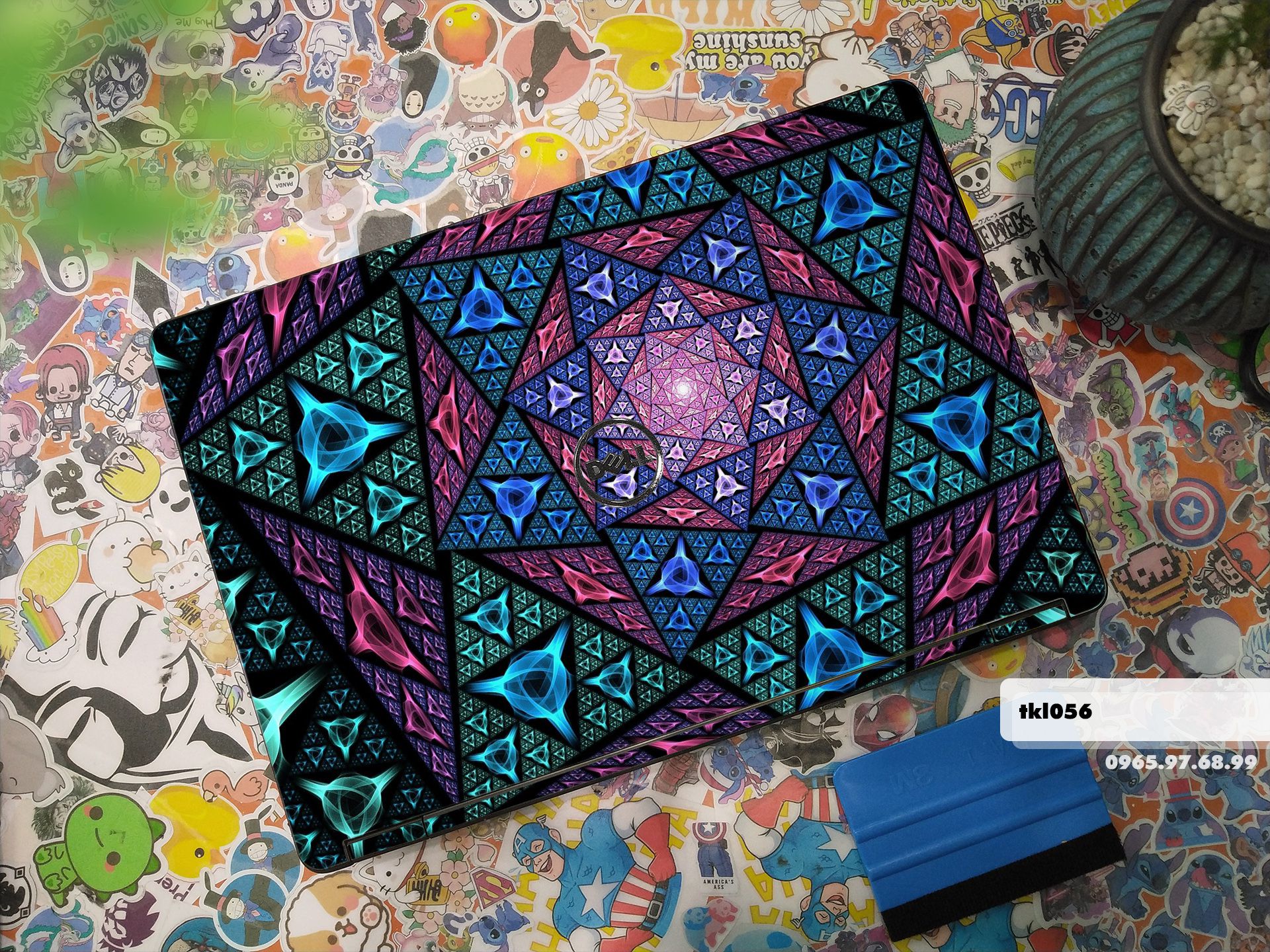Decal Skin dán Laptop Dell mẫu thiết kế (inbox mã máy cho shop)