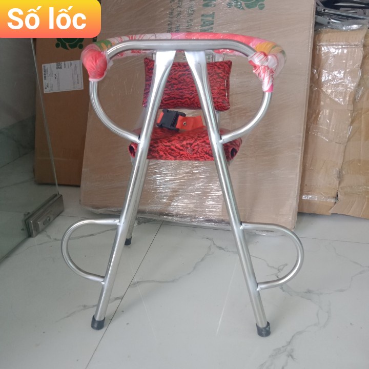 Ghế ngồi xe máy cho bé xe ga, xe số , xe đạp inox....