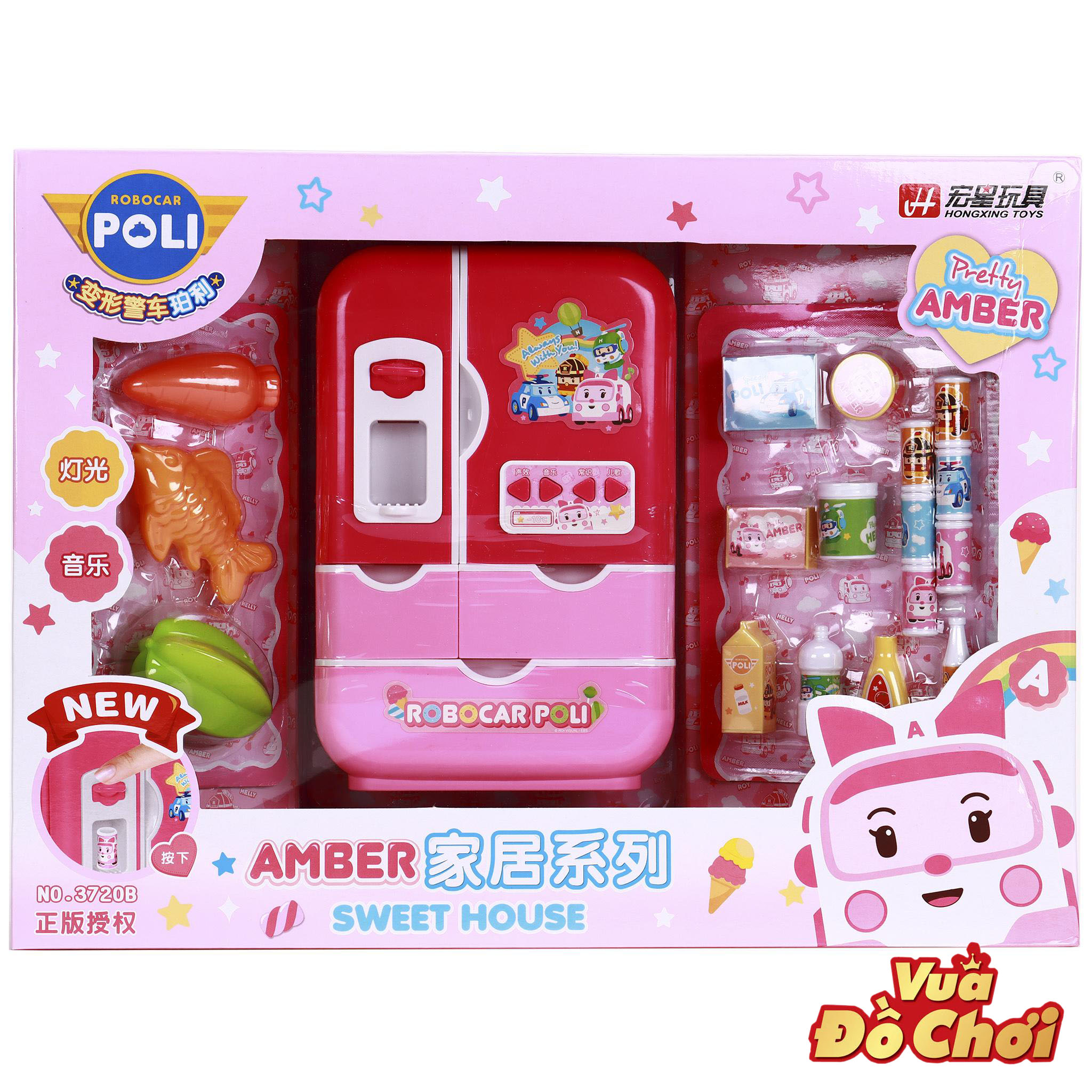 Đồ Chơi Tủ Lạnh Mini Đựng Đồ Ăn