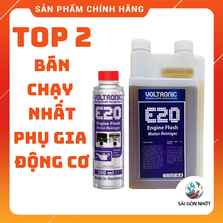 Dung dịch SÚC RỬA ĐỘNG CƠ VOLTRONIC E20 ENGINE FLUSH, Súc Nhớt, Làm Sạch Động Cơ Xe Máy Xe Ô tô