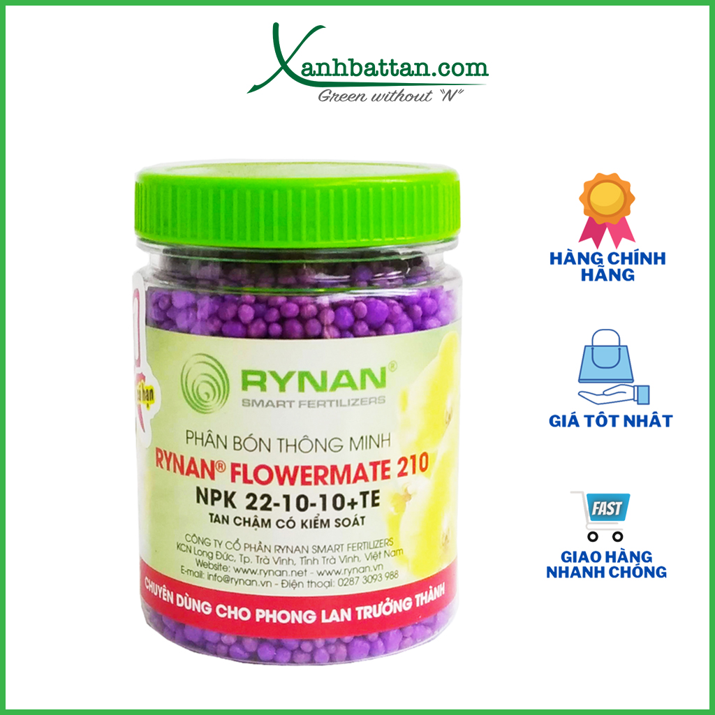 Phân Tan Chậm Cho Lan Rynan Flowermate 210 Dạng Thông Minh
