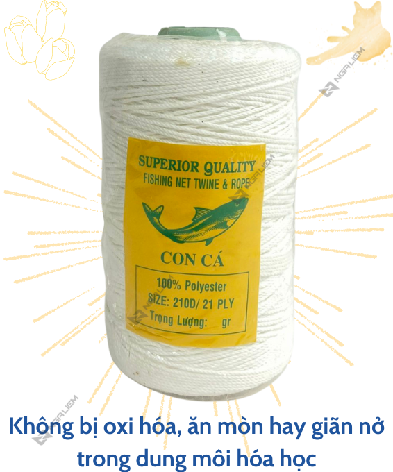 Dây nhợ (Chỉ nhợ) Câu cá, xây dựng (50gr; 100gr; 200gr; 500gr)