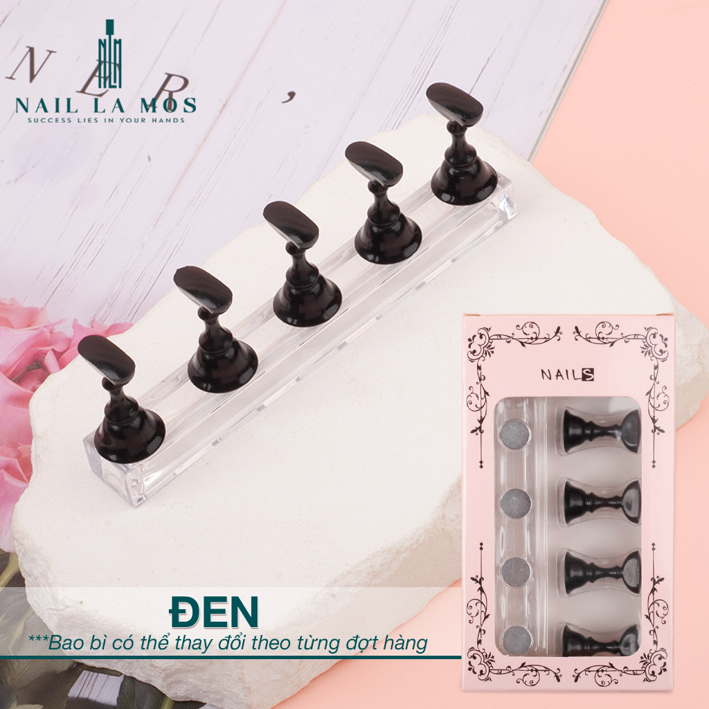 Set 5 chiếc đế gắn móng giả tập vẽ nail - đế nam châm gắn móng mẫu chuyên dụng