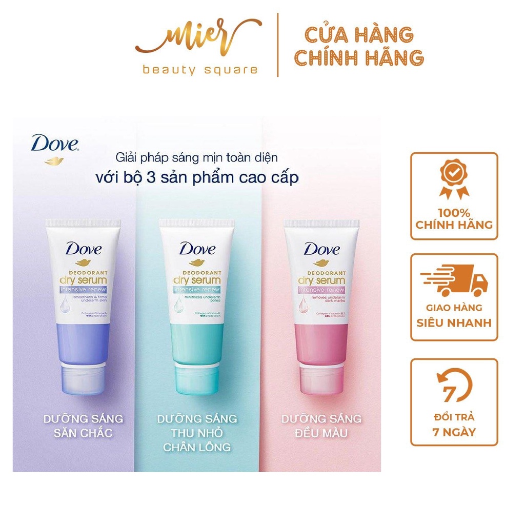 Kem khử mùi dove tinh chất serum dưỡng sáng 50ml