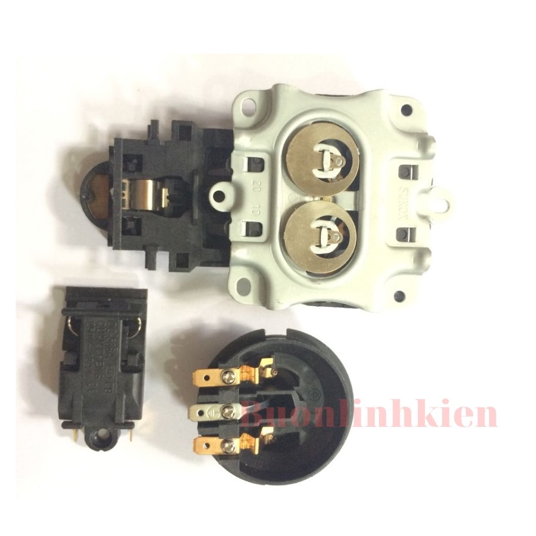Công tắc và đế ấm siêu tốc loại dài- Bộ 3 món