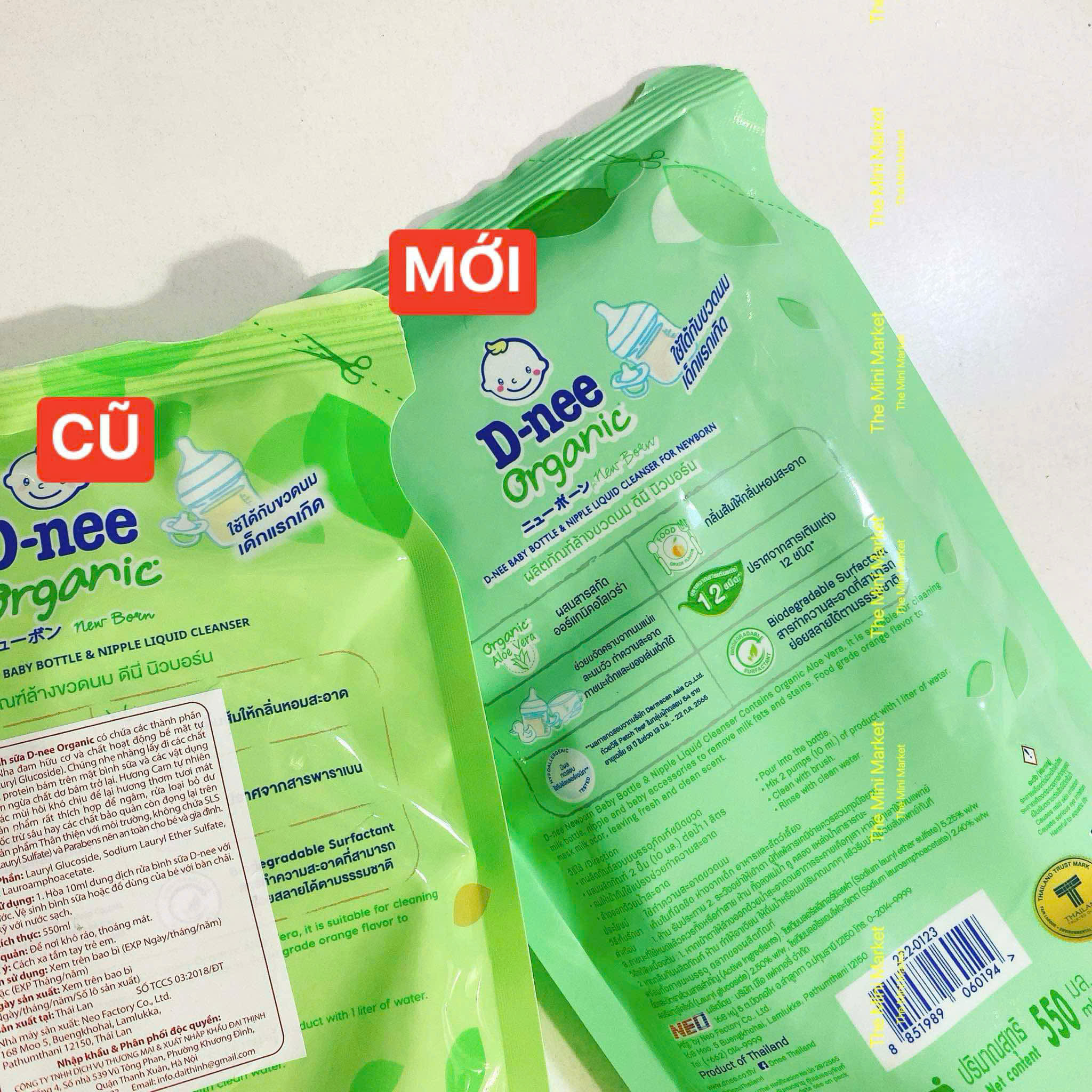 Nước Rửa Bình Sữa Dnee Thái Lan