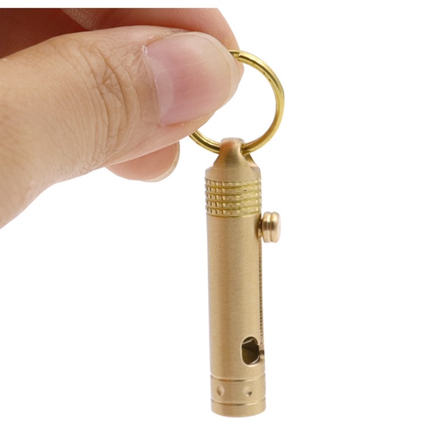Móc khoá mini kiêm dao rọc giấy mini bằng đồng thau