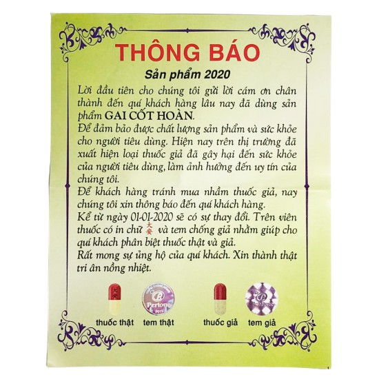 Gai Cốt Hoàn Hongkong – Chính Hãng