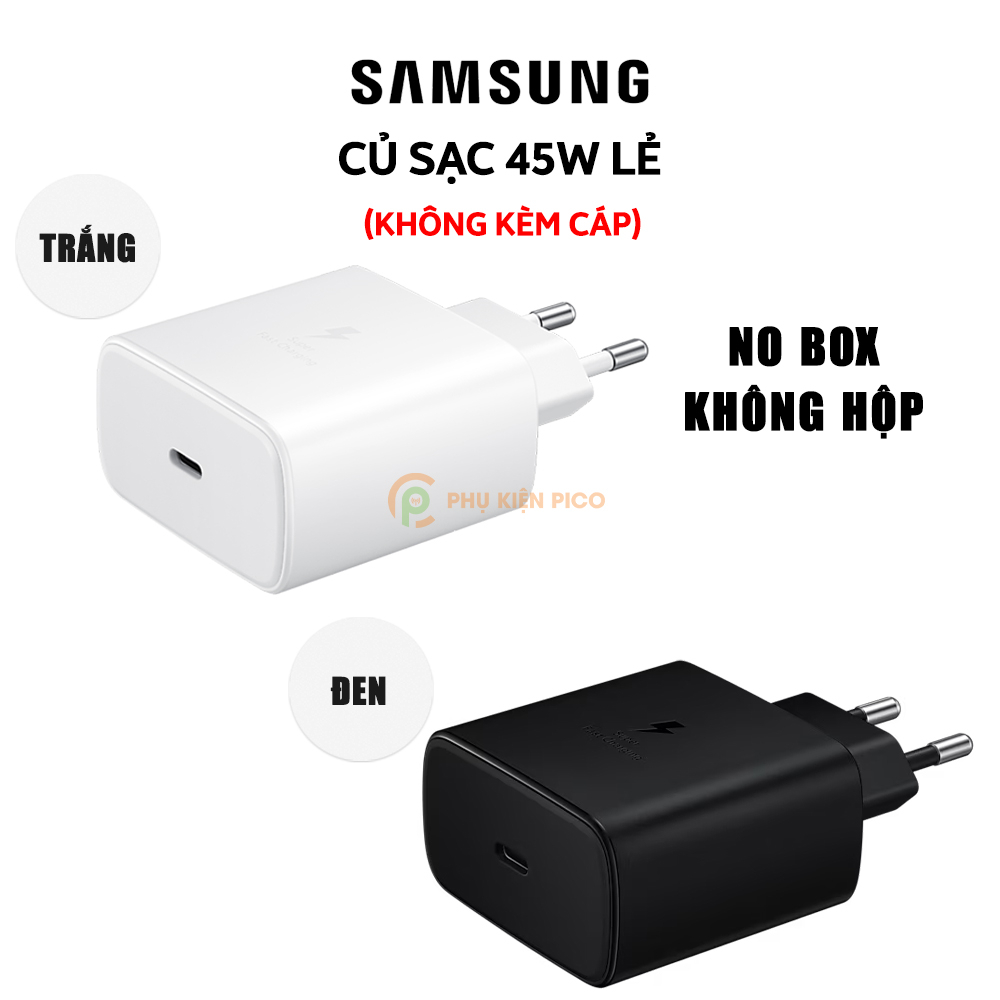 Củ sạc siêu nhanh 45W cổng Type C chính hãng Samsung Super Fast Charger - Củ sạc nhanh Samsung - Cáp sạc Samsung