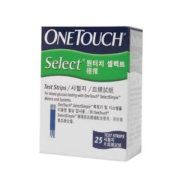 Que thử đường huyết one touch select hộp 25 que