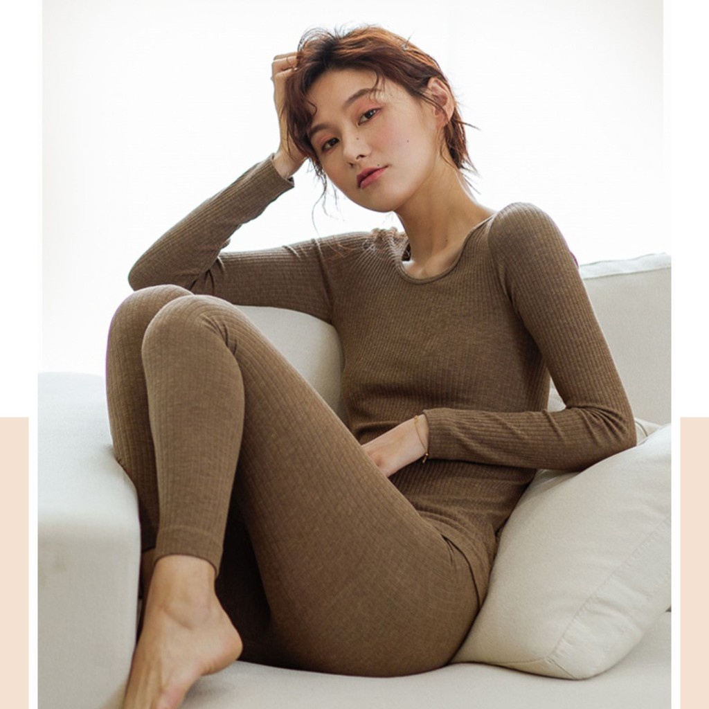 Bộ đồ ngủ giữ nhiệt nữ HENNY ROE🍁FREESHIP🍁bộ len tăm thu đông nữ bộ ngủ quảng chau ở nhà siêu ấm