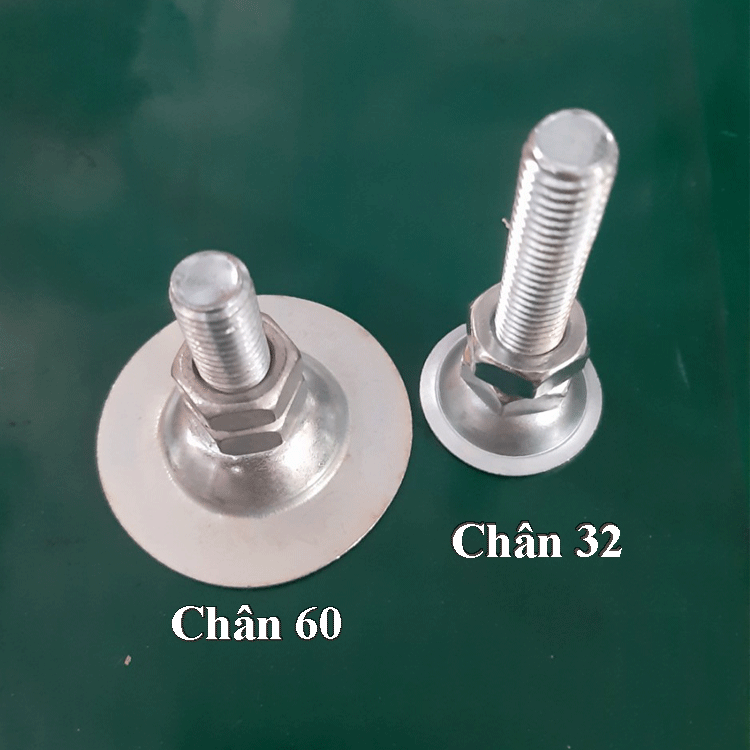Chân tăng chỉnh kim loại phi 60