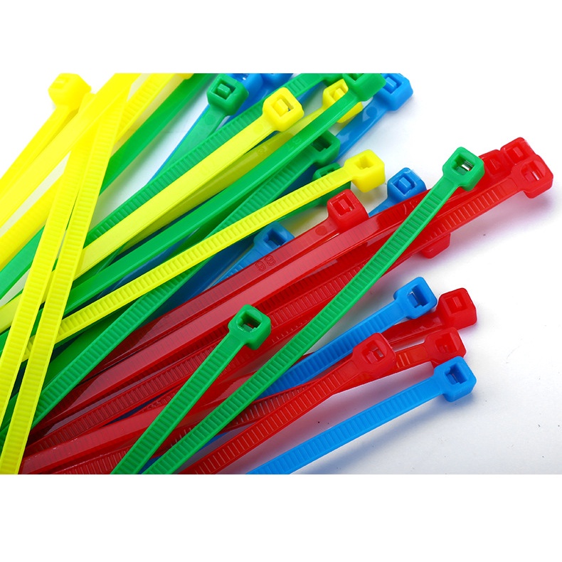 Dây thít nhựa lạt rút nhựa bó 20 cái 15cm dây thít chịu lực loại màu sắc