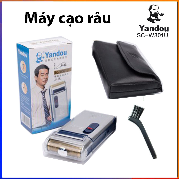 Máy cạo râu Yandou kèm bao da Máy cạo râu khô siêu bền pin khỏe