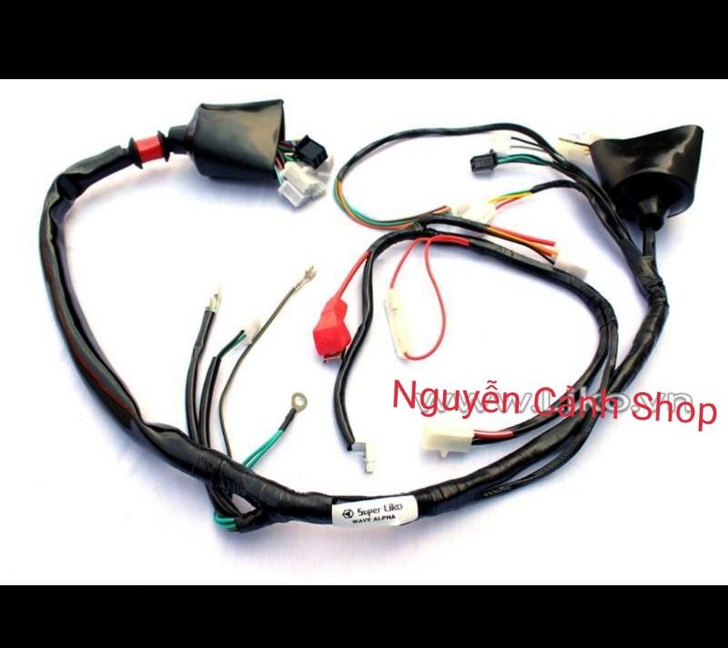 dây điện sườn xe wave ALPHA nhật liko