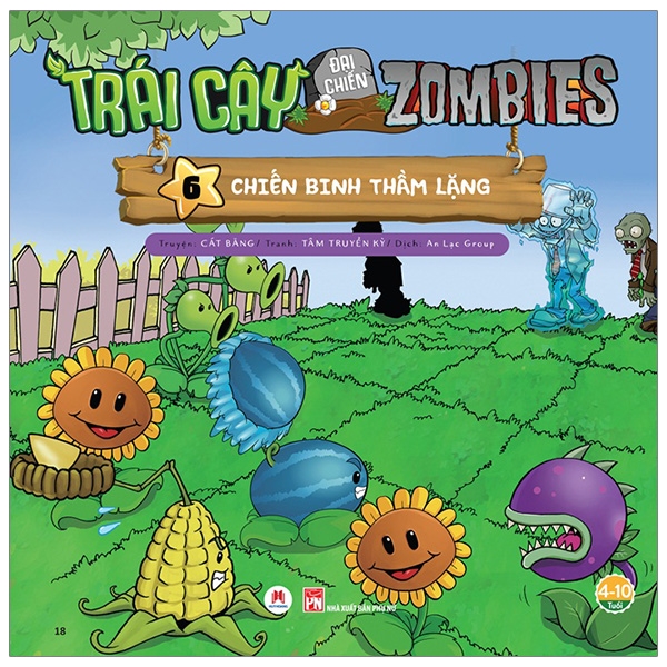 Sách - trái cây đại chiến zombie - chiến binh thầm lặng - newshop