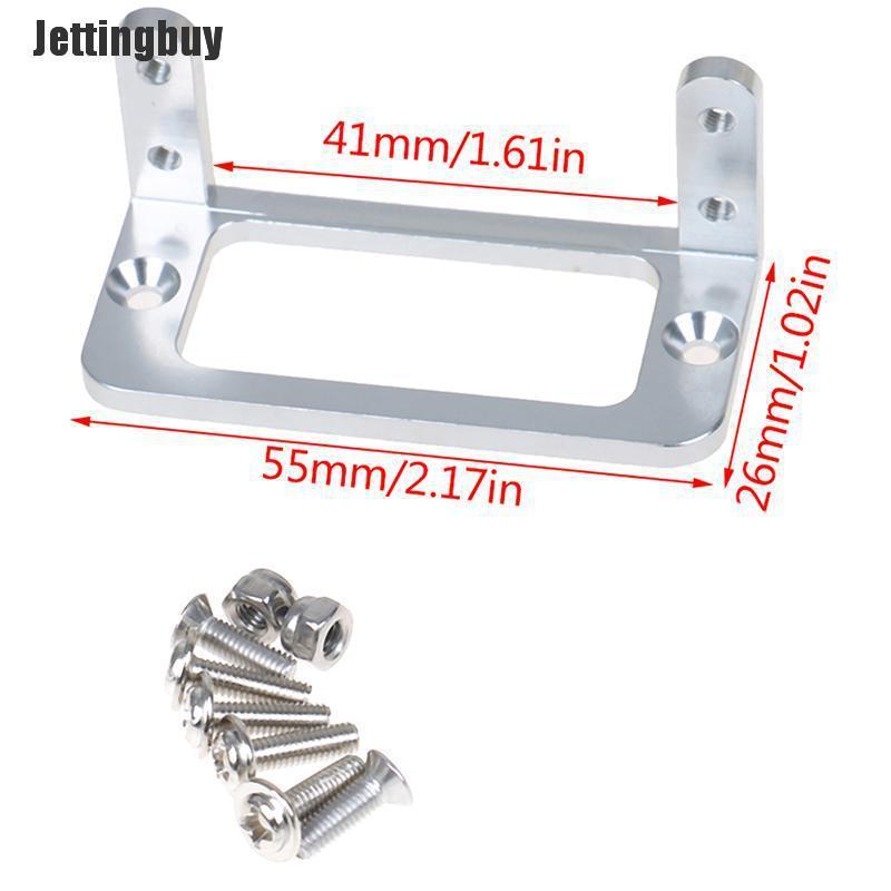 Jettingbuy 1 set s3003 mg995 standard servo mount stand holder bracket for rc boat silver