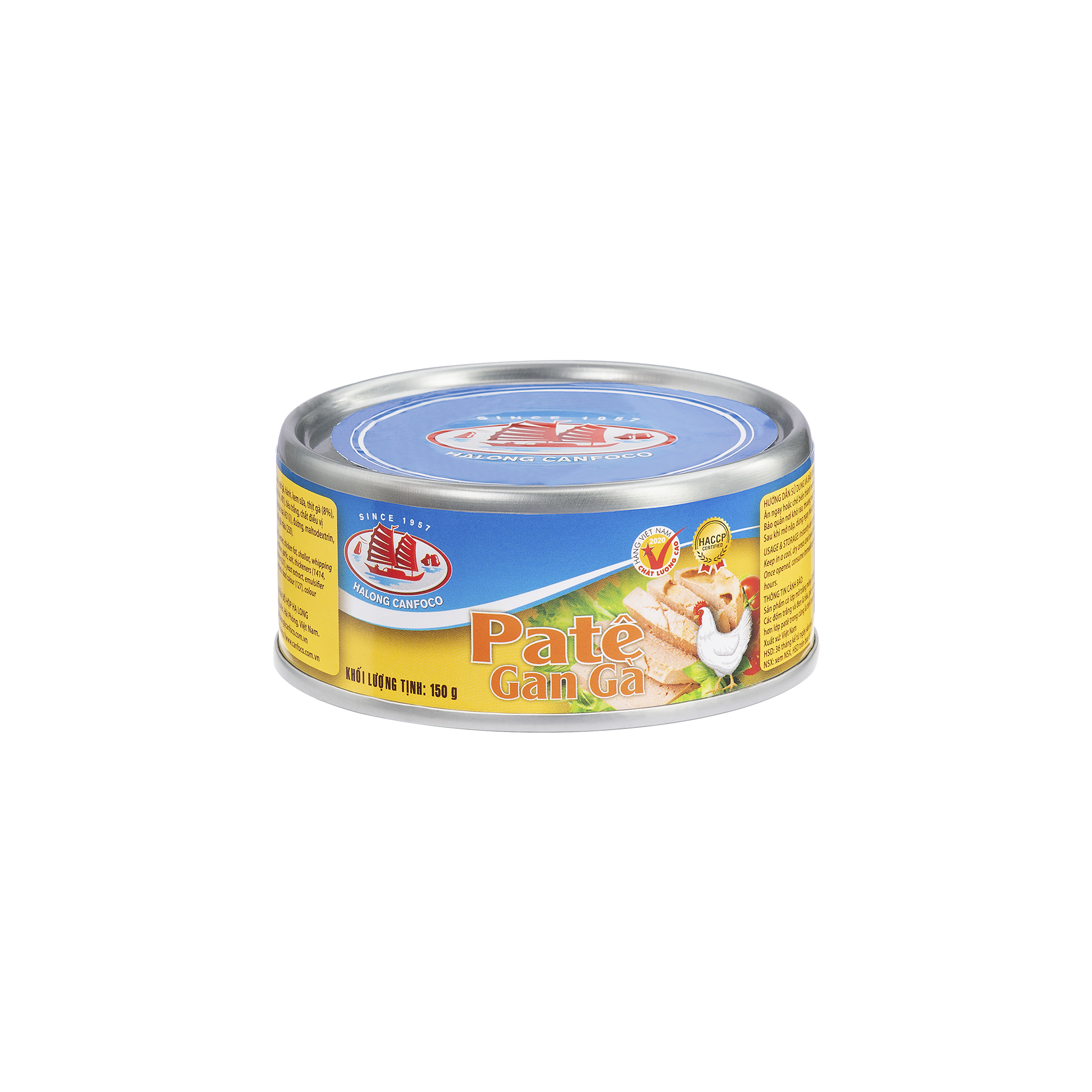 Combo 5 Pate gan gà 150g - Đồ Hộp Hạ Long