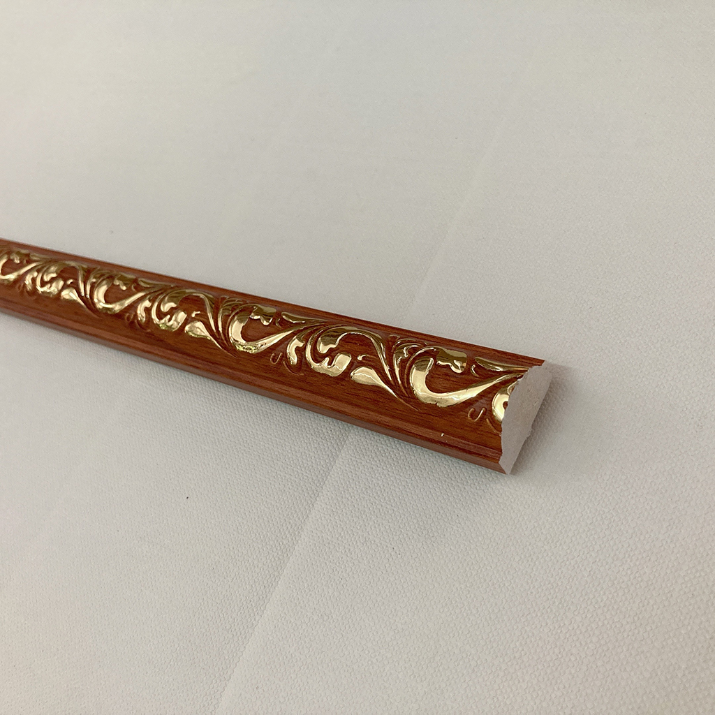 Phào chỉ nhựa, phào chỉ tường 2cm vân gỗ