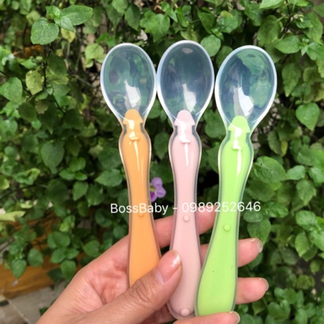 Thìa Silicone Ăn Dặm Bibo Cho Bé Từ 6M+