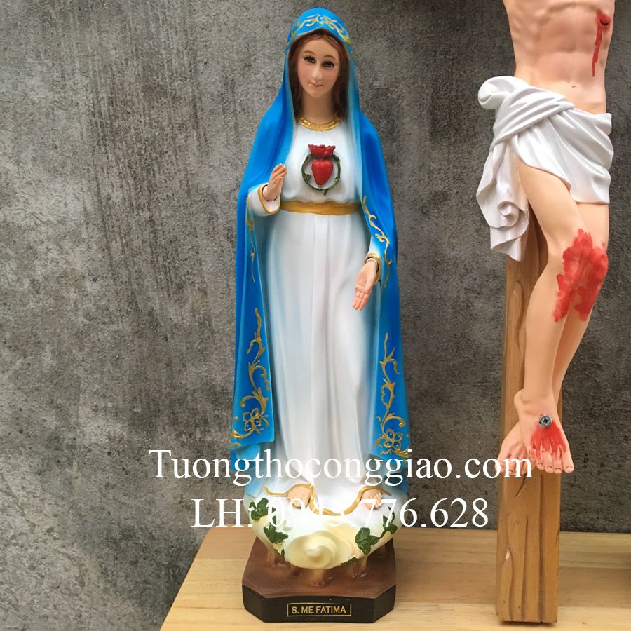 Bộ tượng bàn thờ Công Giáo 50cm