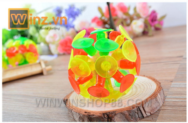 BÓNG NÉM DÍNH - STICKY BALL 6x6CM (KHÔNG ĐÈN)