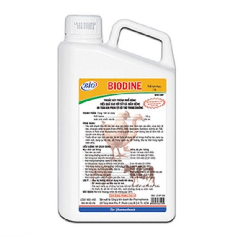 BIO DINE SÁT TRÙNG CHUỒNG TRẠI VẬT DỤNG CHĂN NUÔI - 1L