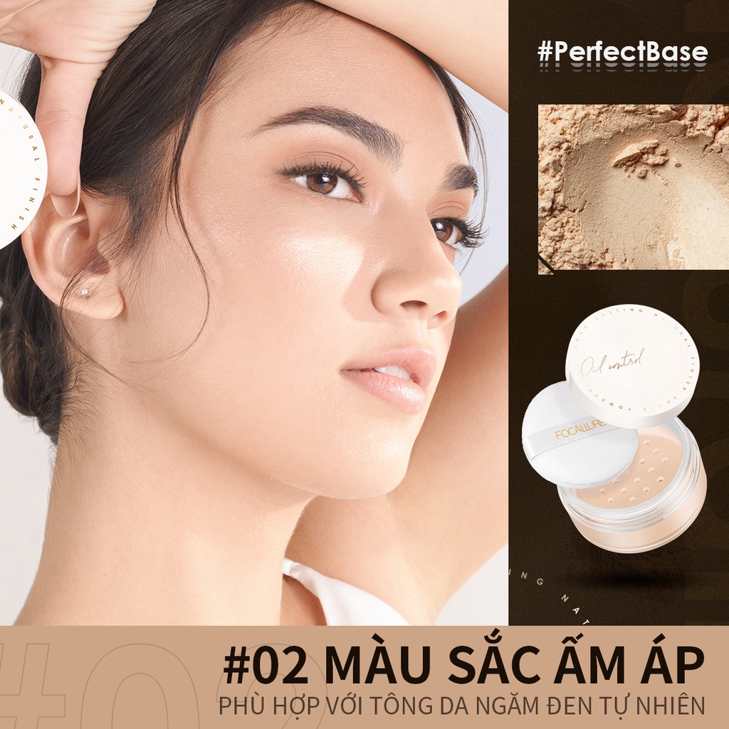 Phấn Phủ Bột Focallure Match Max Baking & Setting Matte Loose Powder 10g