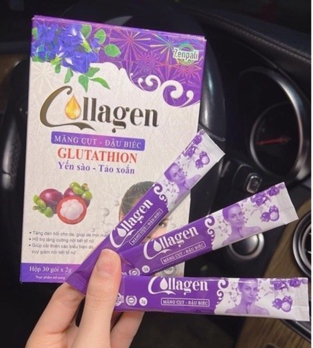 Collagen măng cụt ,đậu biếc zenpali