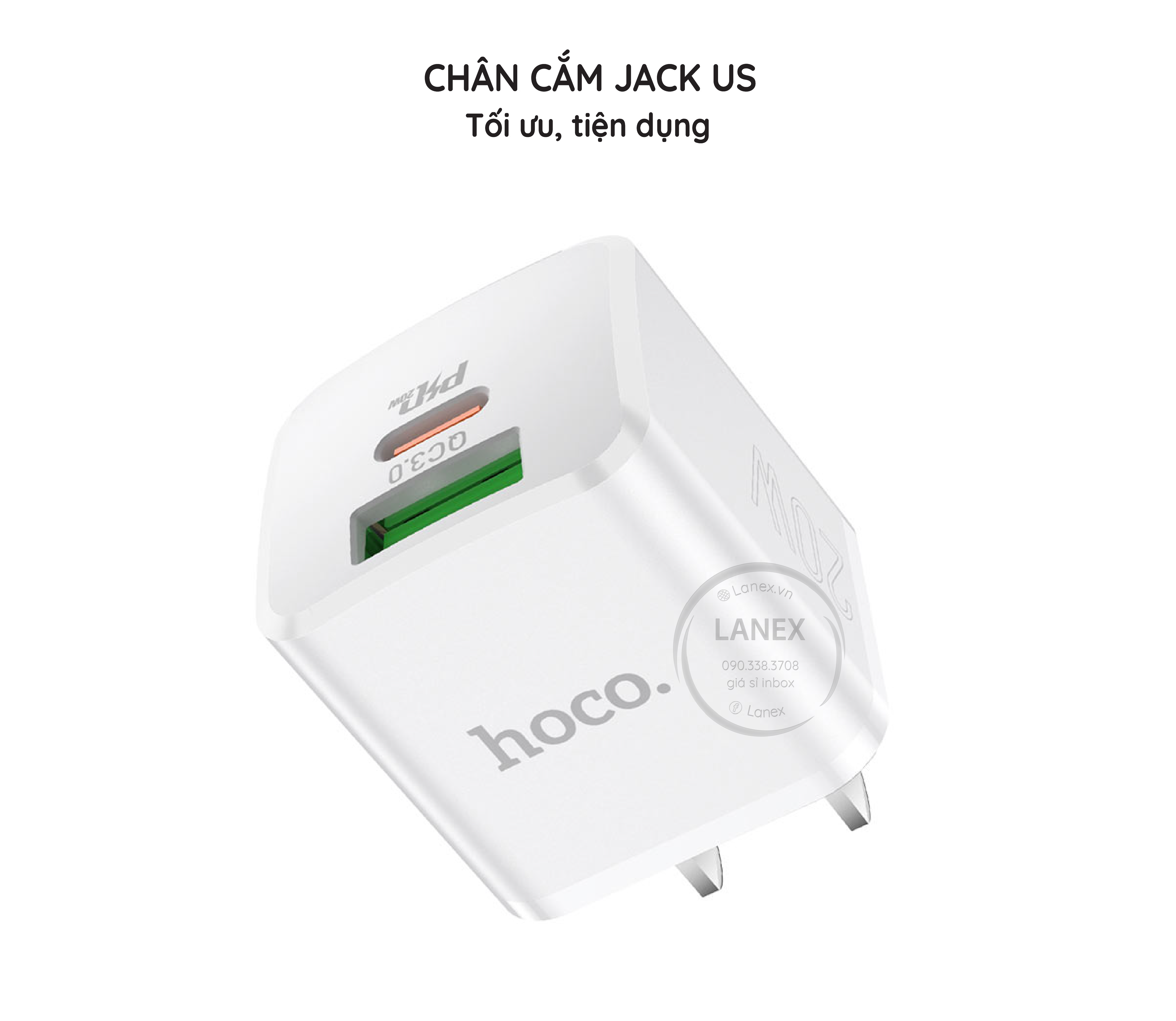 Cóc Sạc Nhanh Hoco Nc2 1 Cổng Usb Type C Pd Qc3.0 20w