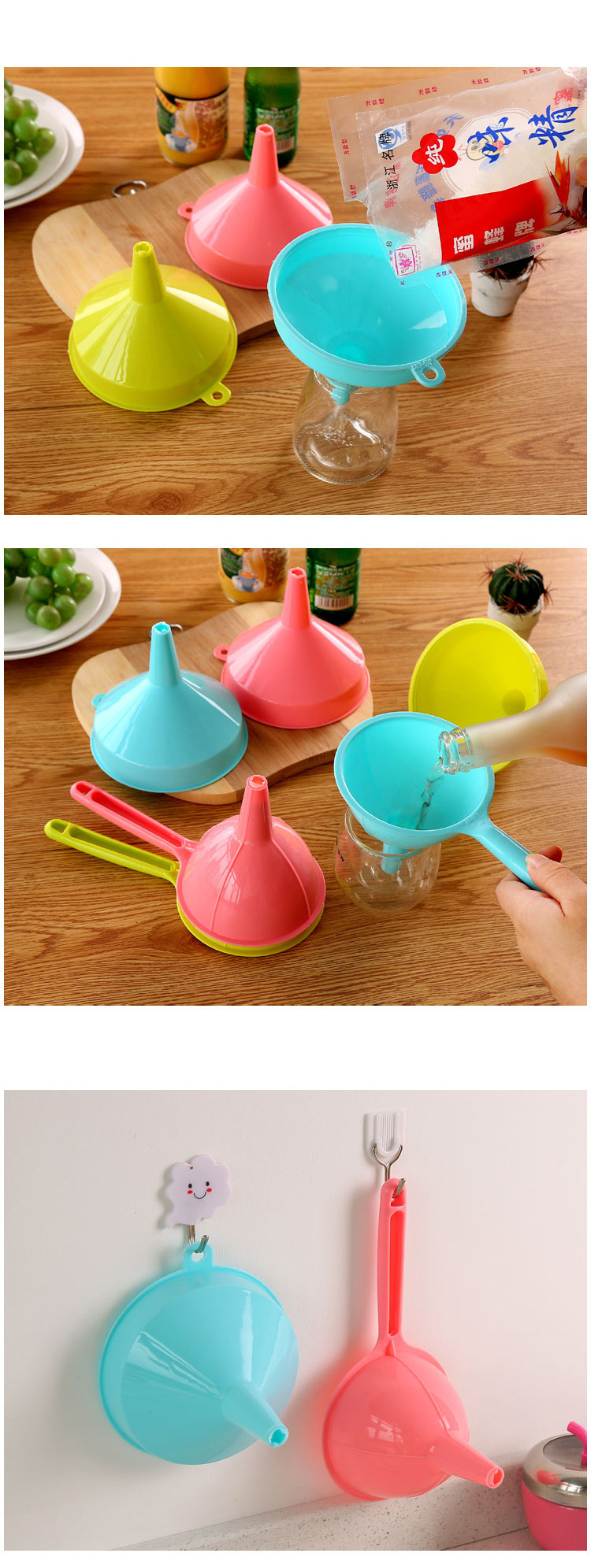 Phễu Rót Chất Lỏng Bằng Nhựa Cán Dài