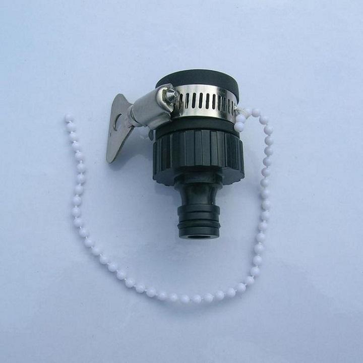 ĐẦU NỐI TẠI VÒI NƯỚC. CÓ ĐẦU VÀO GẮN VÒI NƯỚC PHI 16mm RA KHỚP NỐI, KHÓA CỔ DÊ SẮT KHÔNG BỊ XÌ NƯỚC. TH391