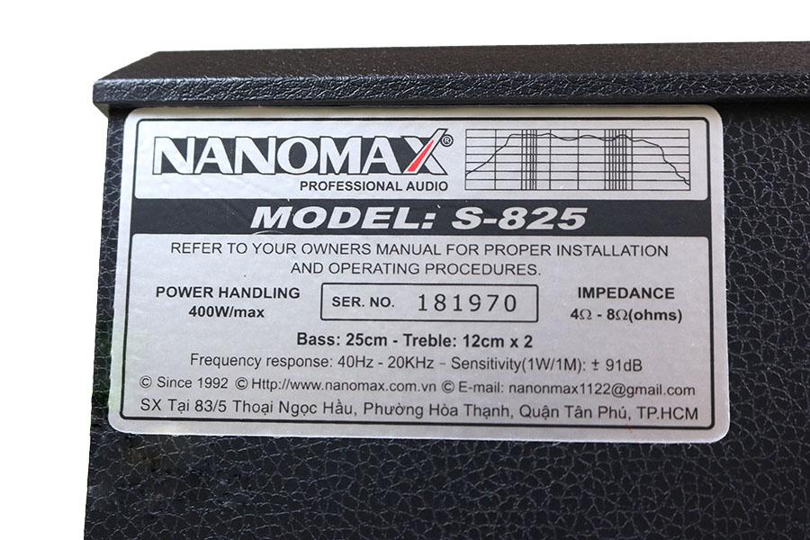 [HCM]Loa Karaoke Nanomax S-825