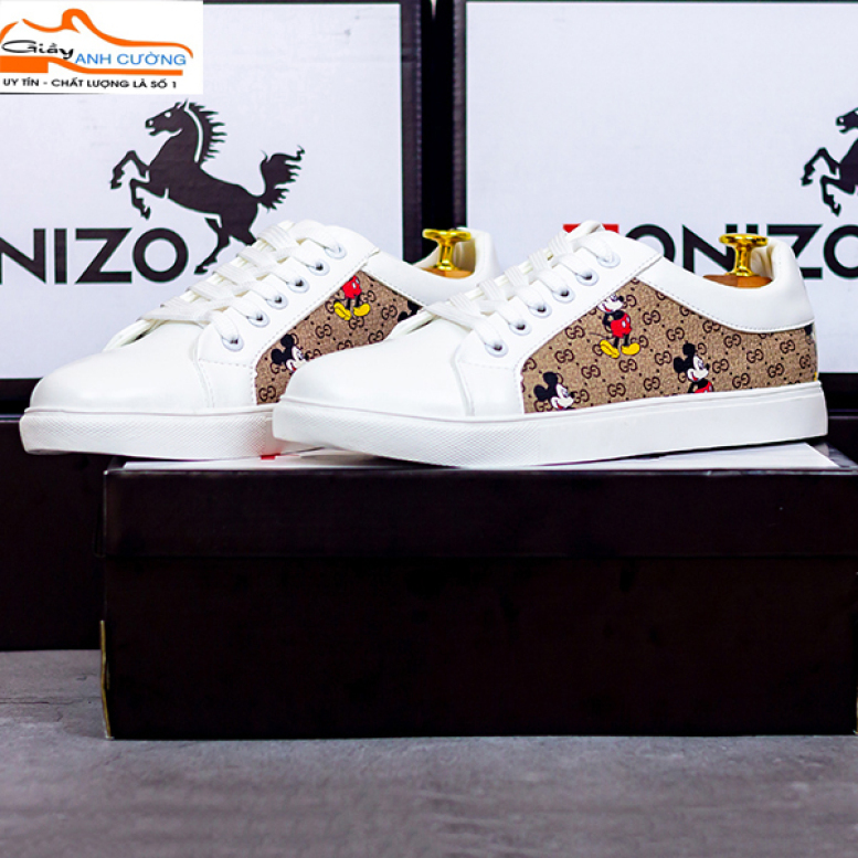 Giày thể thao nam trắng- giày sneaker thể thao nam- giày nam đẹp 2020- giày nam thể thao trắng 2020 giá rẻ