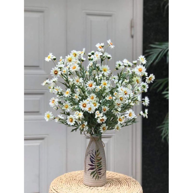 CÀNH CÚC HỌA MI - CÚC LA MÃ siêu đẹp (trắng, dài ~ 70cm, giống thật)