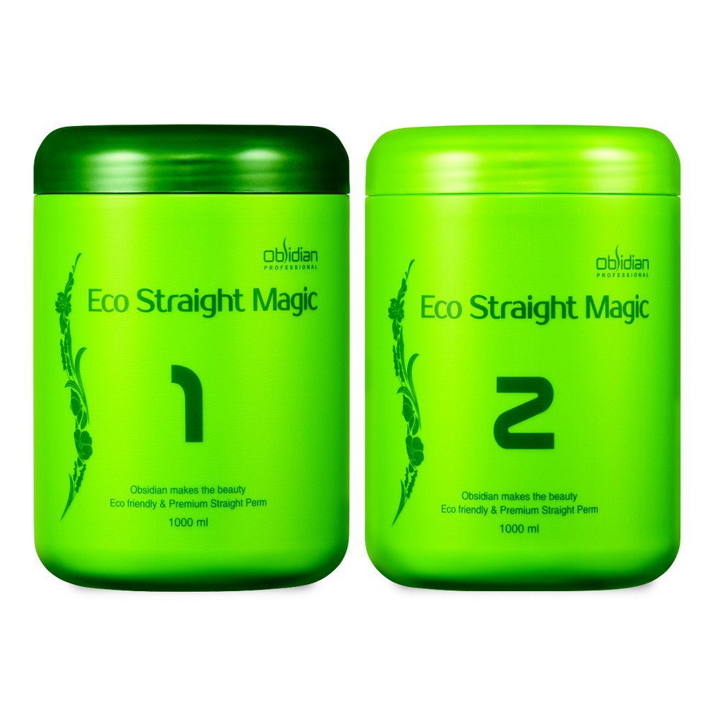 [HCM]Kem duỗi tóc sinh thái không mùi Obsidian Eco Straight Magic 1000mlx2