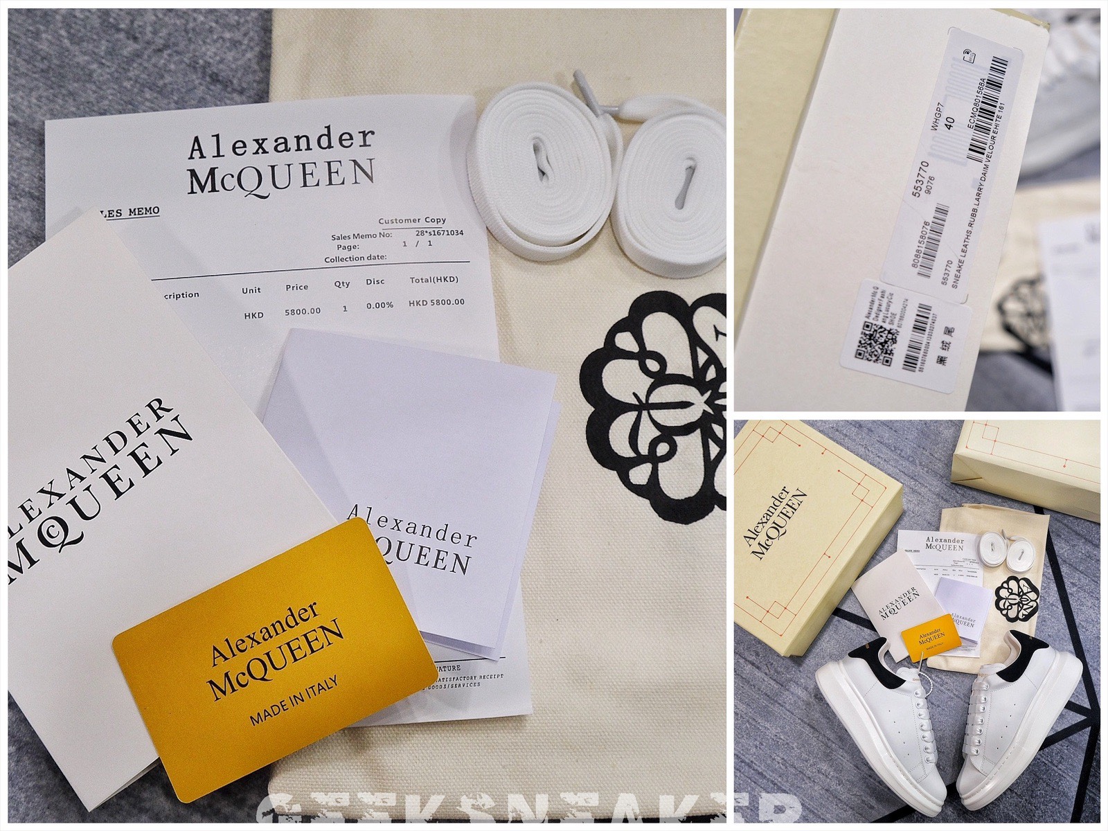 [GeekSneaker] Giày Alex ander Mc Queen / McQueen Gót Da