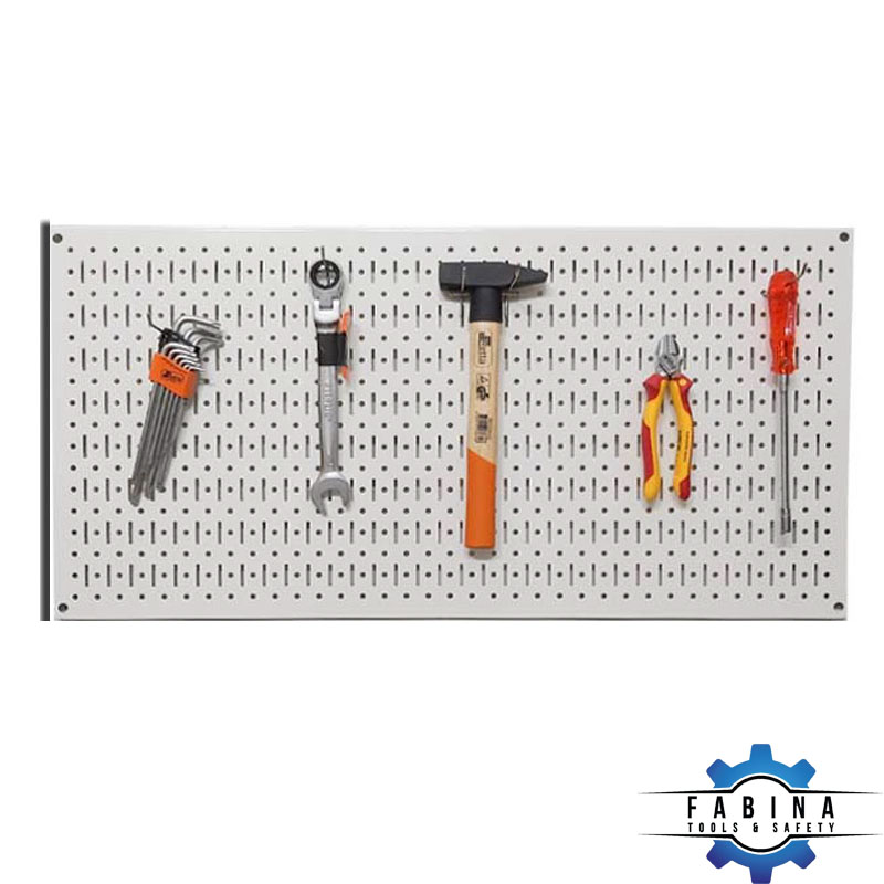 Tấm lưới Pegboard màu trắng treo tường đa năng FABINA