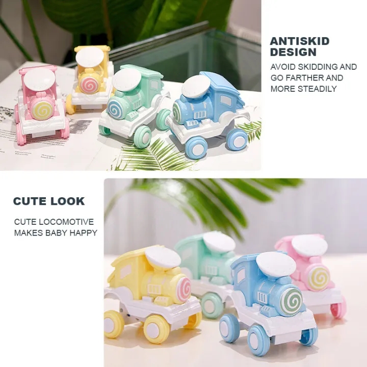 Train Shape Toy Trolley Model Xe đẩy đồ chơi trẻ em, Train Roll Train Head Toy