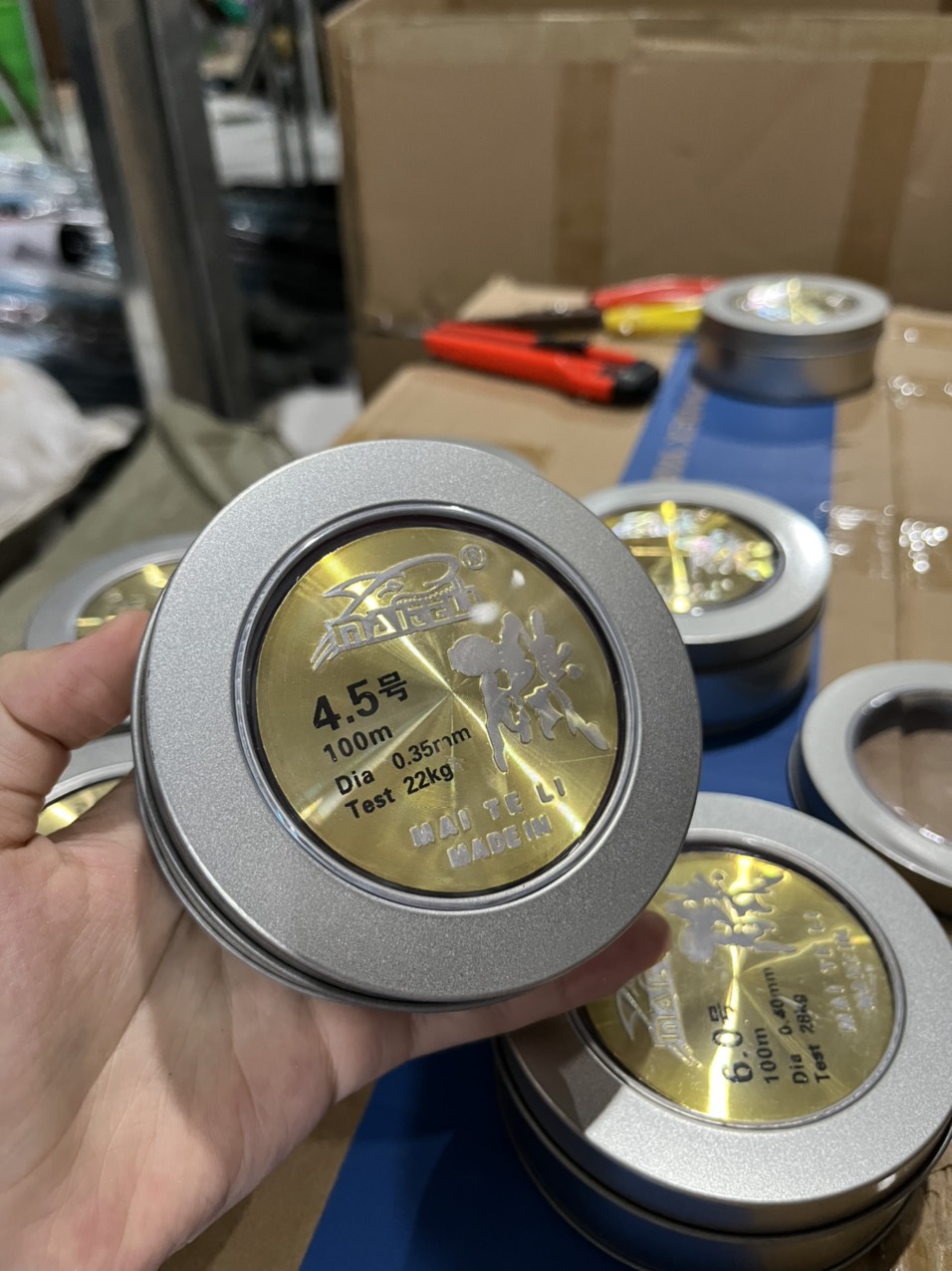 Cước hộp sắt 100m