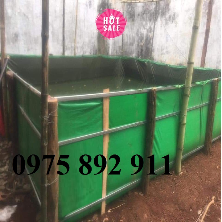 Bể bạt nuôi ốc ếch cá lươn - xanh bộ đội